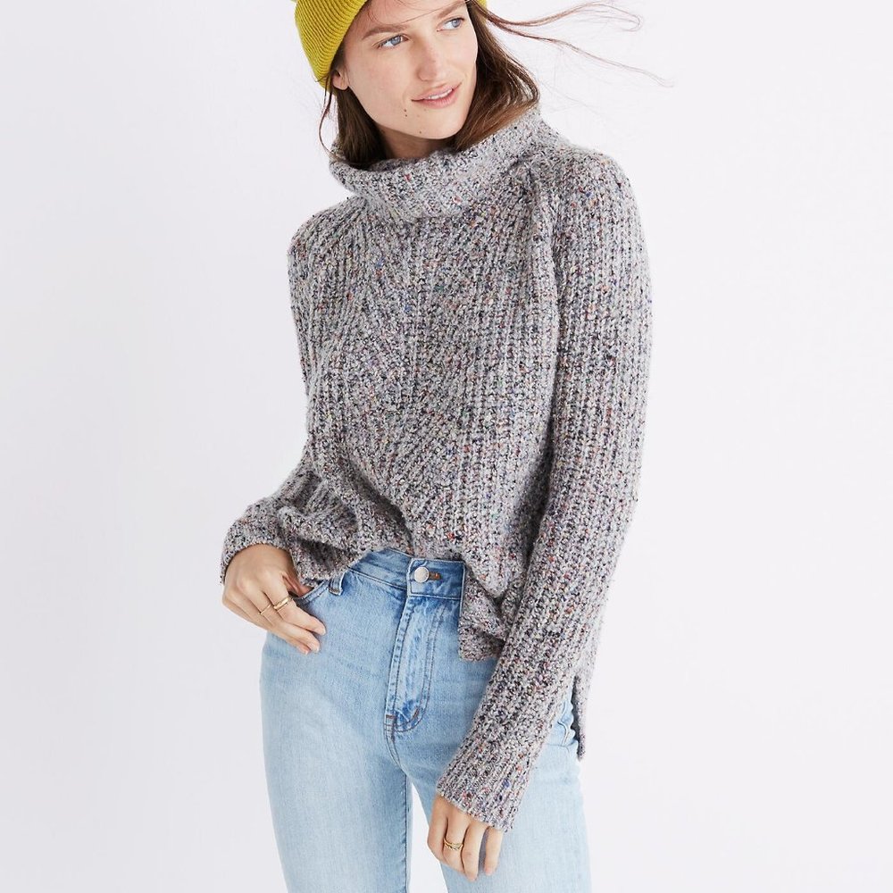 Madewell Ribbed Turtleneck Sweater (NWT) - Picture 2 of 5